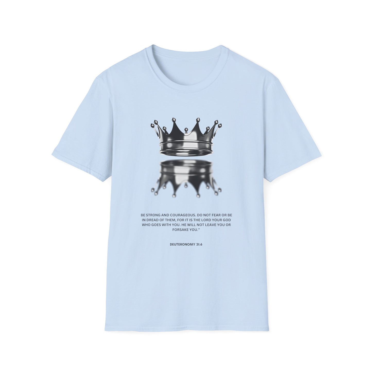 Empowering Crown T-Shirt - Unisex Softstyle Tee with Inspirational Quote