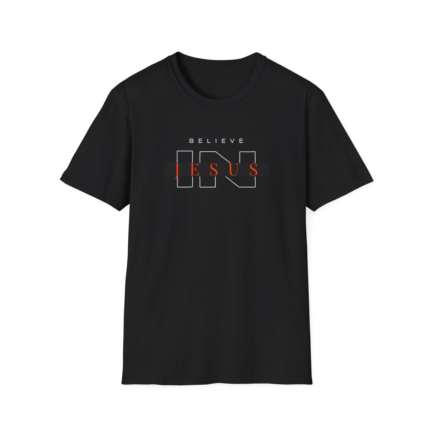 Believe in Jesus Unisex Softstyle T-Shirt - Christian Faith Apparel
