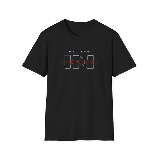 Believe in Jesus Unisex Softstyle T-Shirt - Christian Faith Apparel