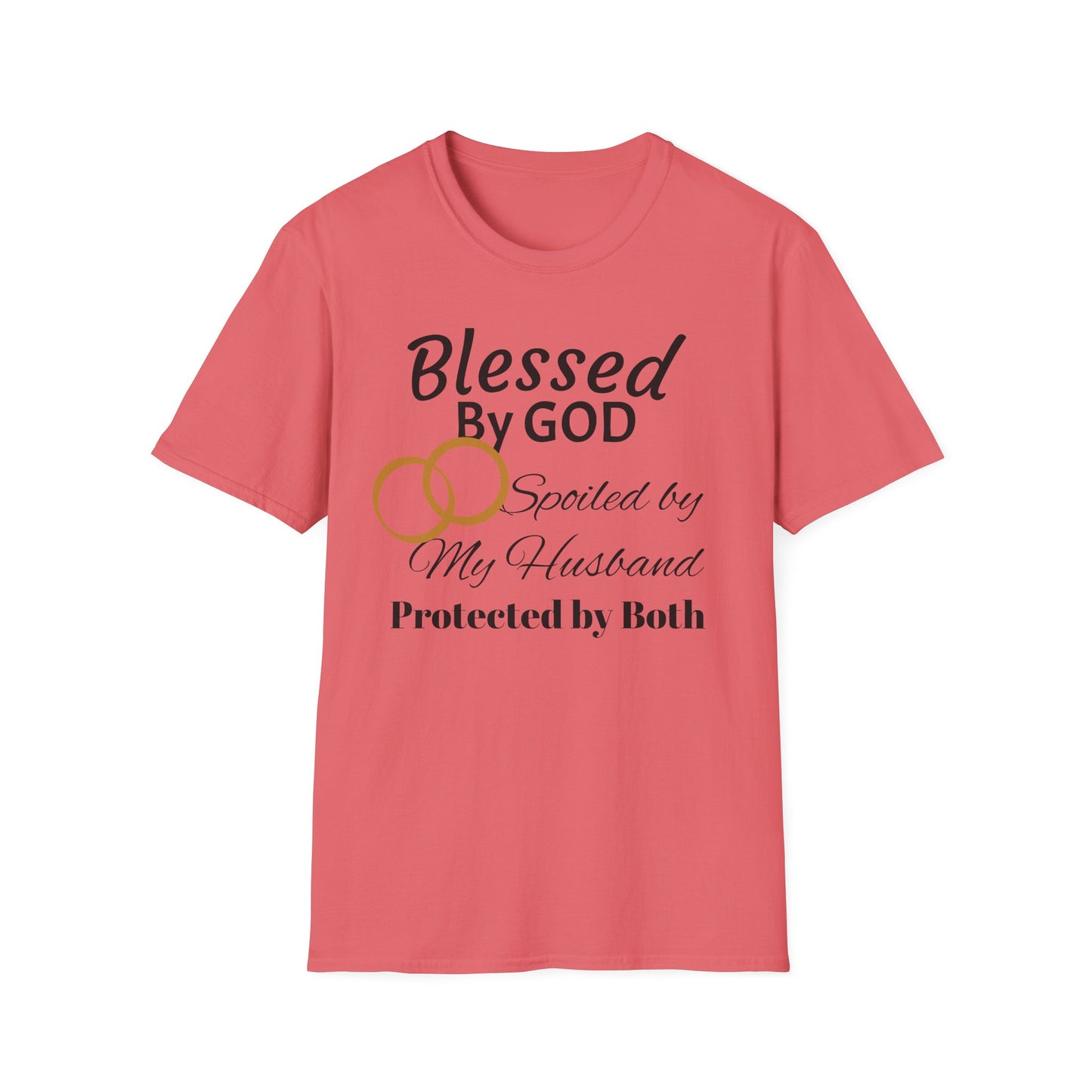 Blessed by God Unisex Softstyle T-Shirt - Faith, Marriage, Protection, Spiritual Gift, Christian Apparel