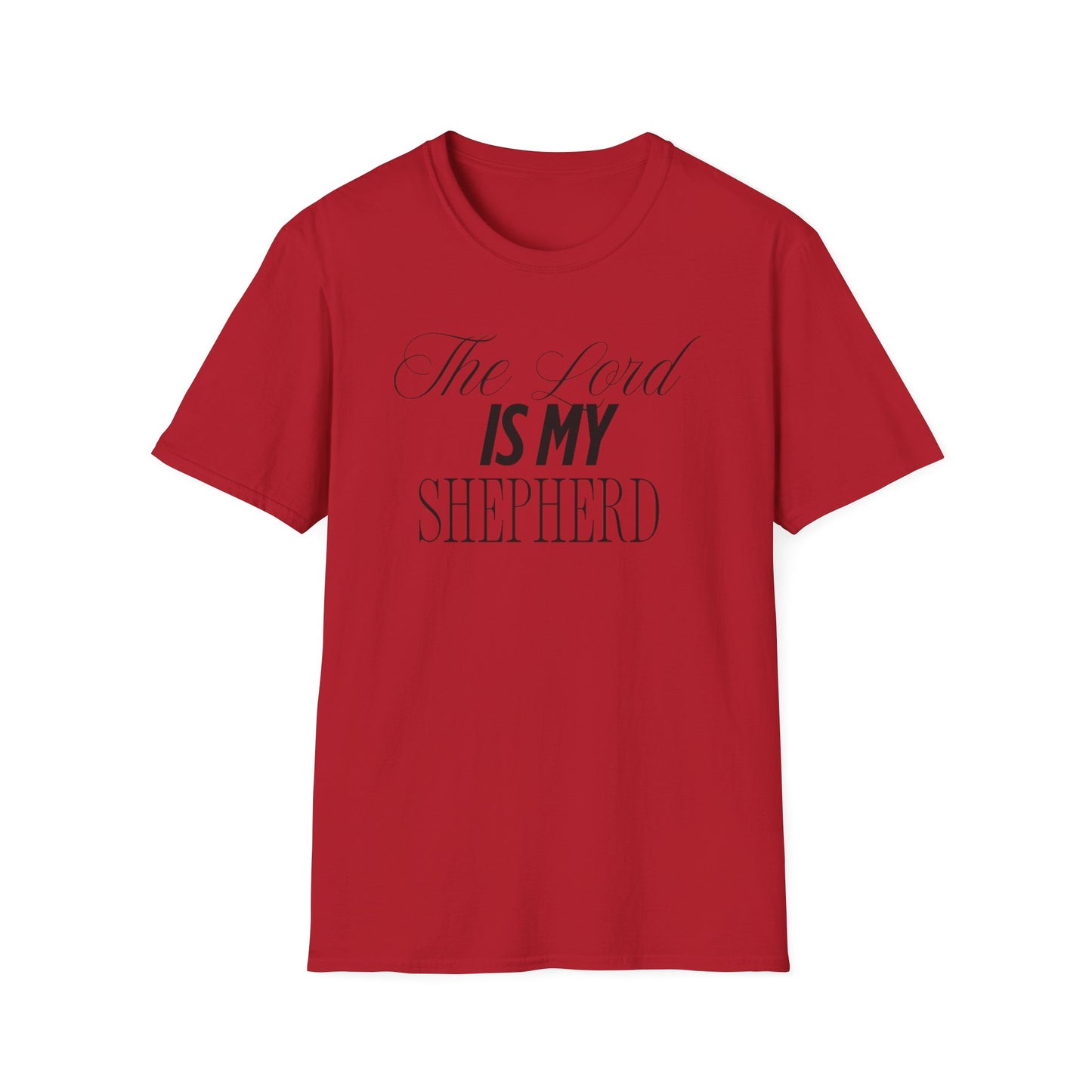The Lord Is My Shepherd Unisex Softstyle T-Shirt - Faith-Inspired Apparel