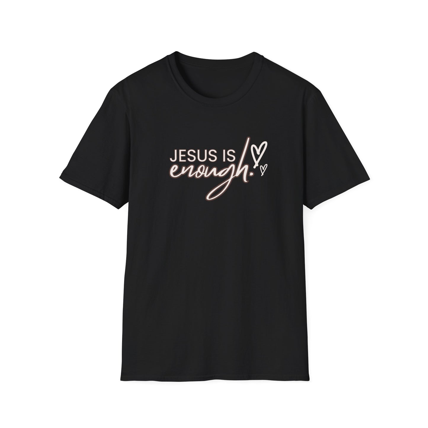Unisex Softstyle T-Shirt - "Jesus is Enough" Inspirational Tee
