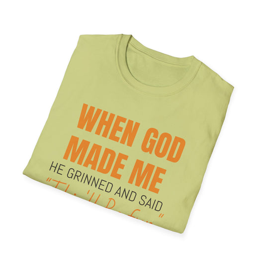 When God Made Me Unisex Softstyle T-Shirt, Fun Graphic Tee for Christians, Inspirational Gift, Casual Wear, Church Event Shirt, [...]