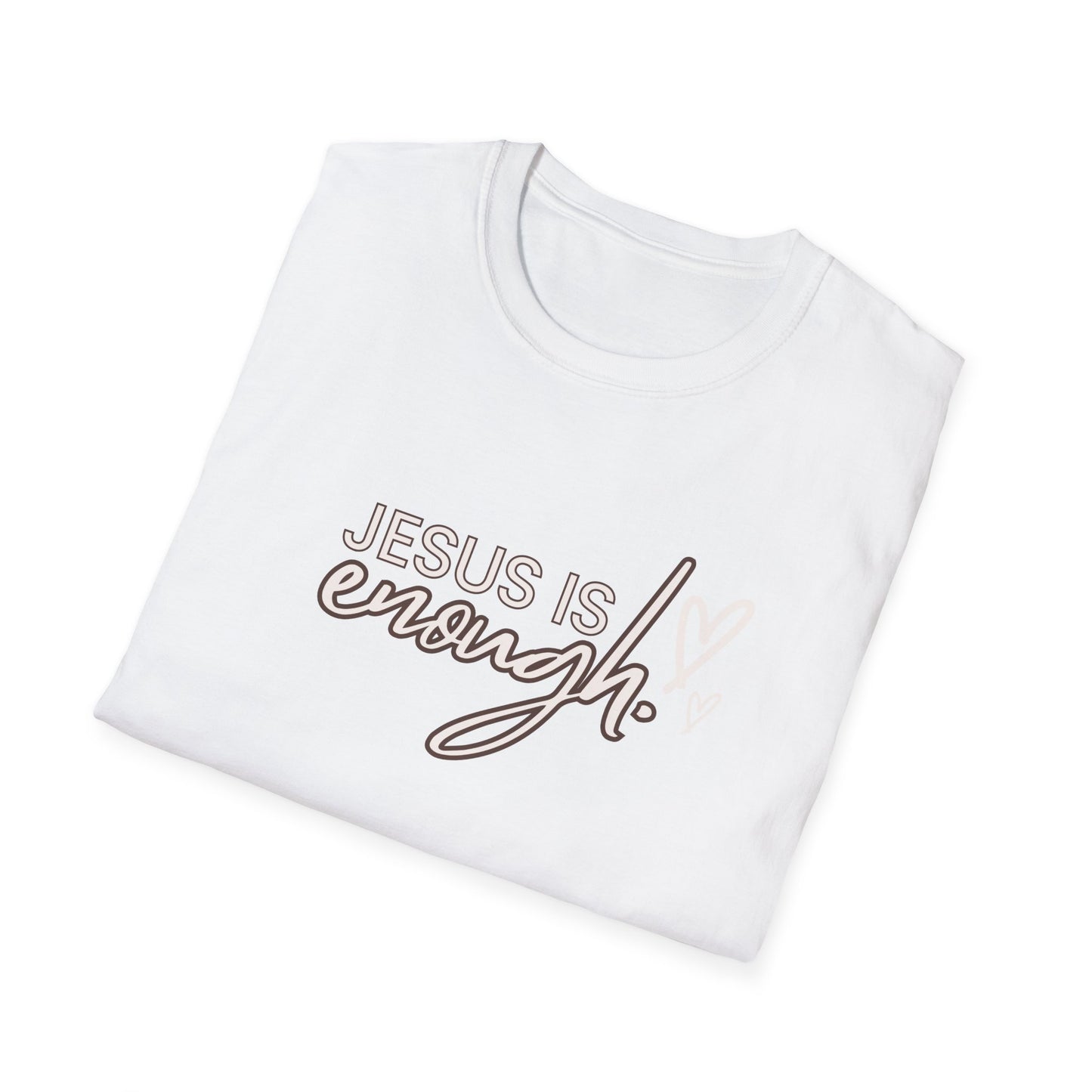 Unisex Softstyle T-Shirt - "Jesus is Enough" Inspirational Tee