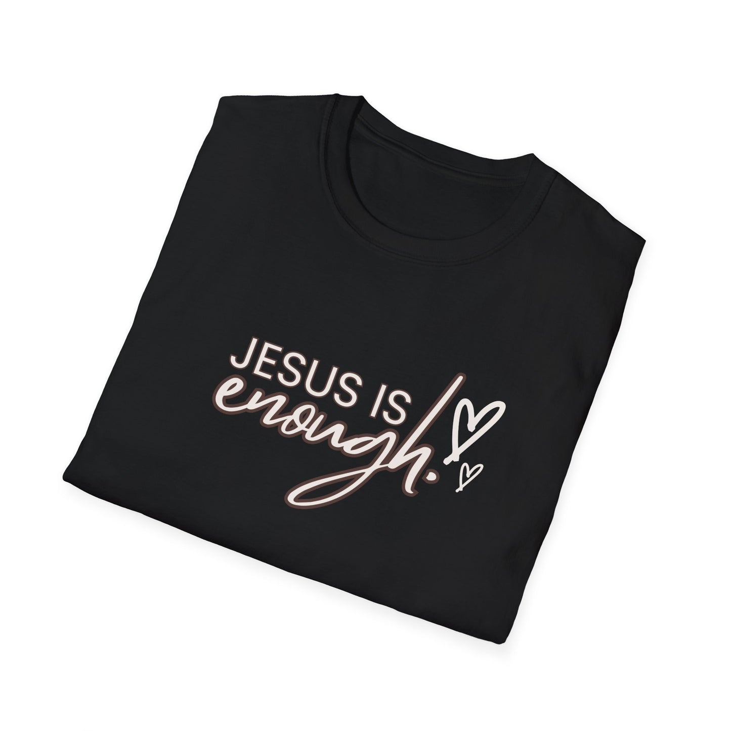 Unisex Softstyle T-Shirt - "Jesus is Enough" Inspirational Tee