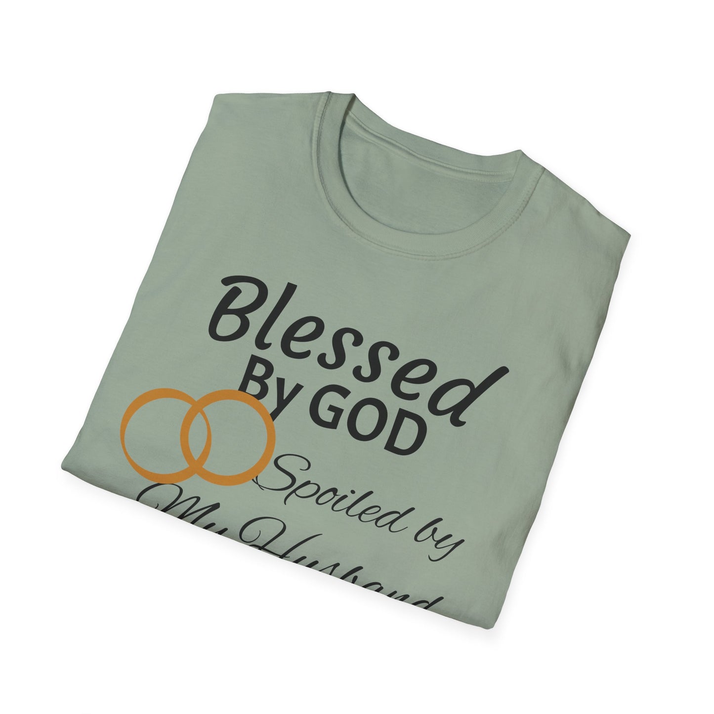 Blessed by God Unisex Softstyle T-Shirt - Faith, Marriage, Protection, Spiritual Gift, Christian Apparel