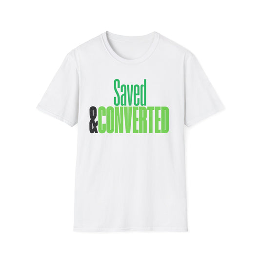 Saved & Converted Unisex Softstyle T-Shirt – Casual Gospel Tee