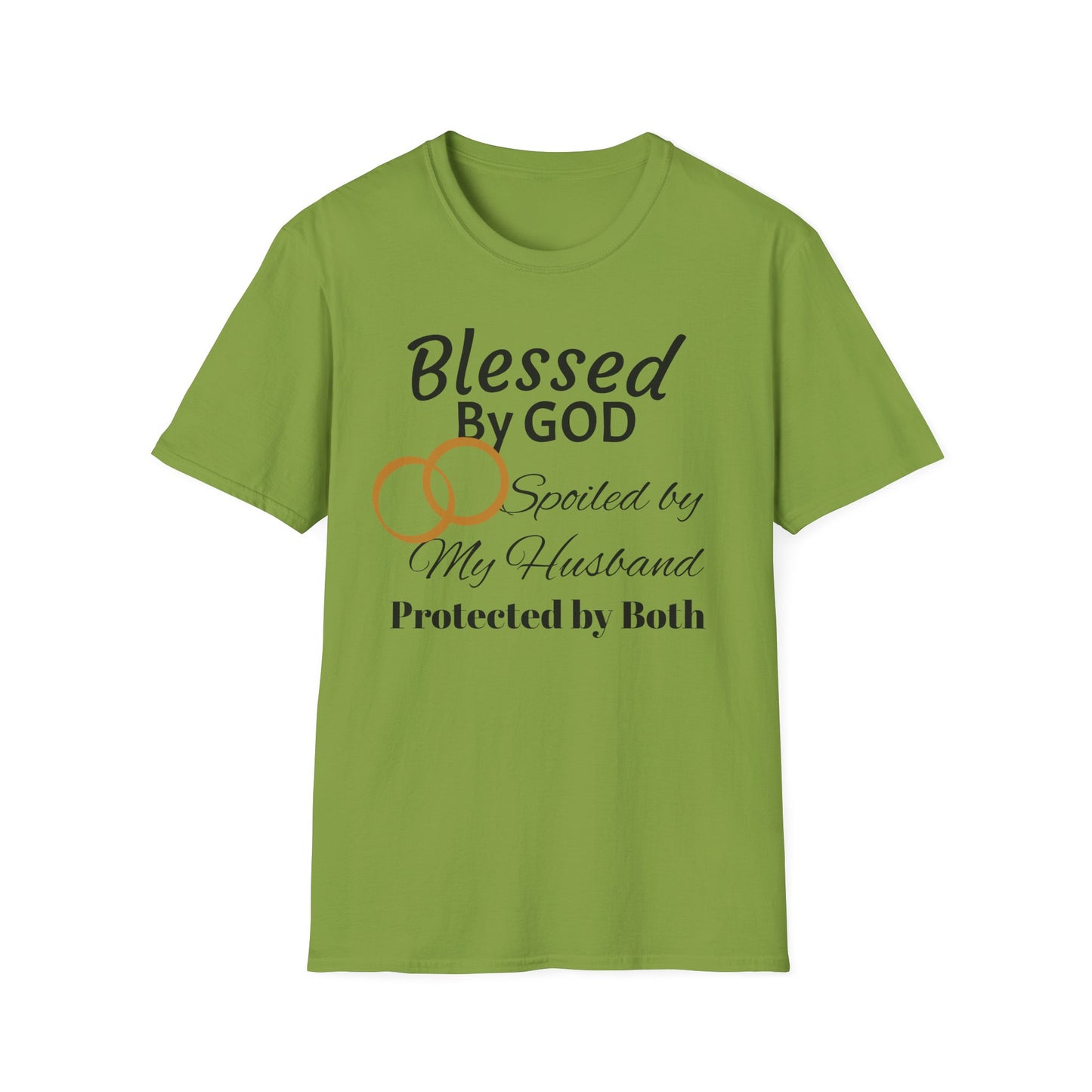 Blessed by God Unisex Softstyle T-Shirt - Faith, Marriage, Protection, Spiritual Gift, Christian Apparel