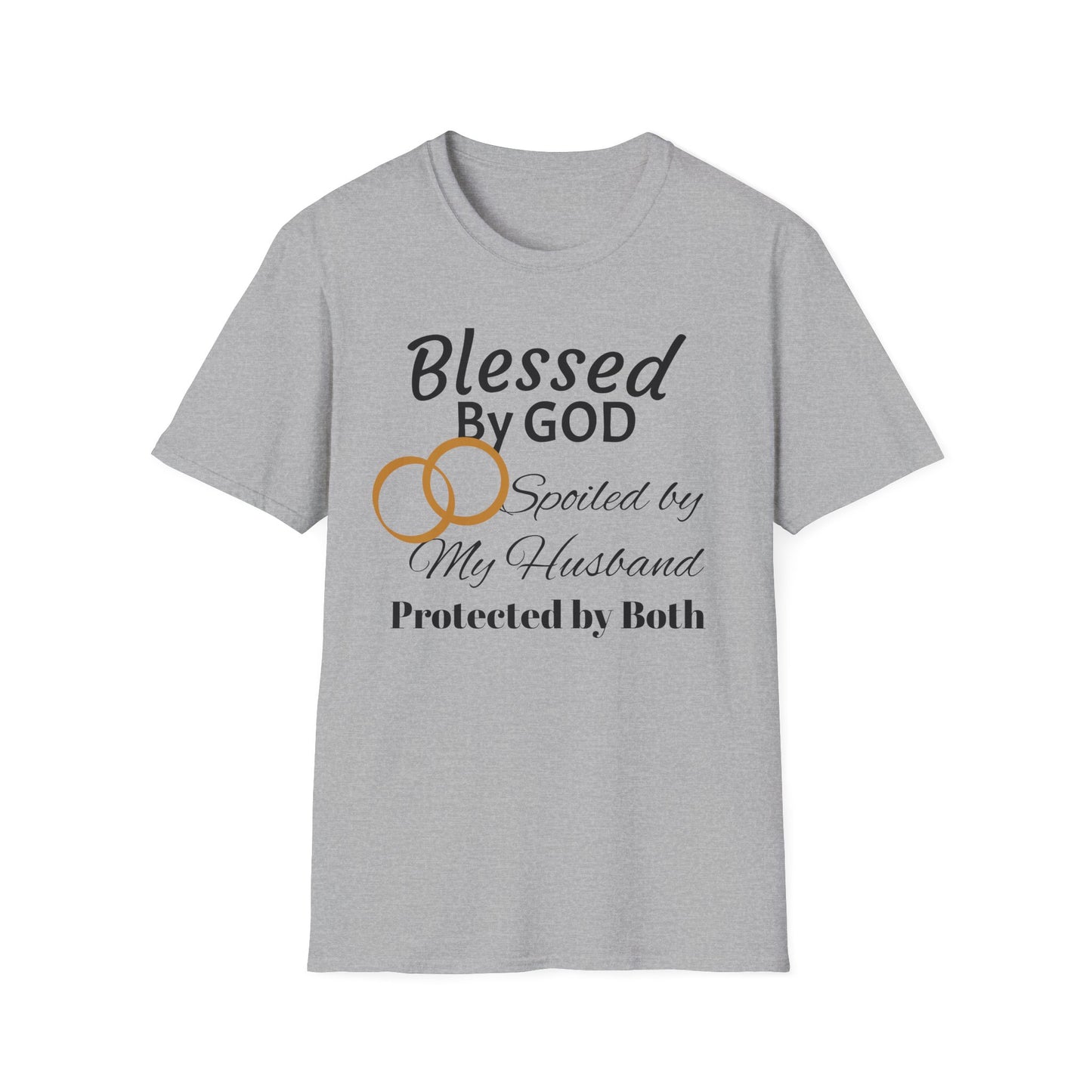 Blessed by God Unisex Softstyle T-Shirt - Faith, Marriage, Protection, Spiritual Gift, Christian Apparel