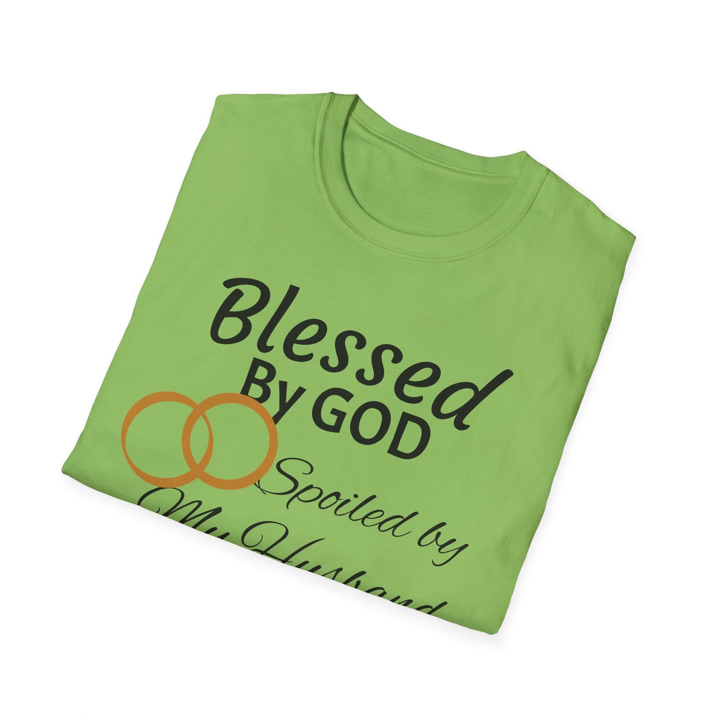Blessed by God Unisex Softstyle T-Shirt - Faith, Marriage, Protection, Spiritual Gift, Christian Apparel