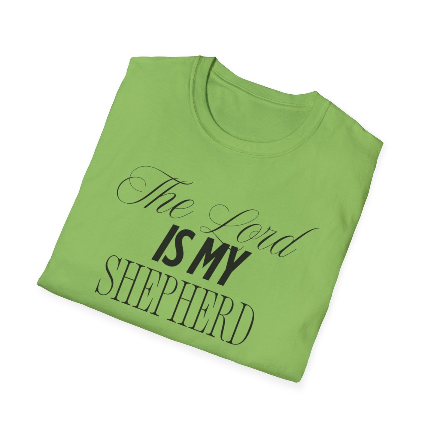 The Lord Is My Shepherd Unisex Softstyle T-Shirt - Faith-Inspired Apparel
