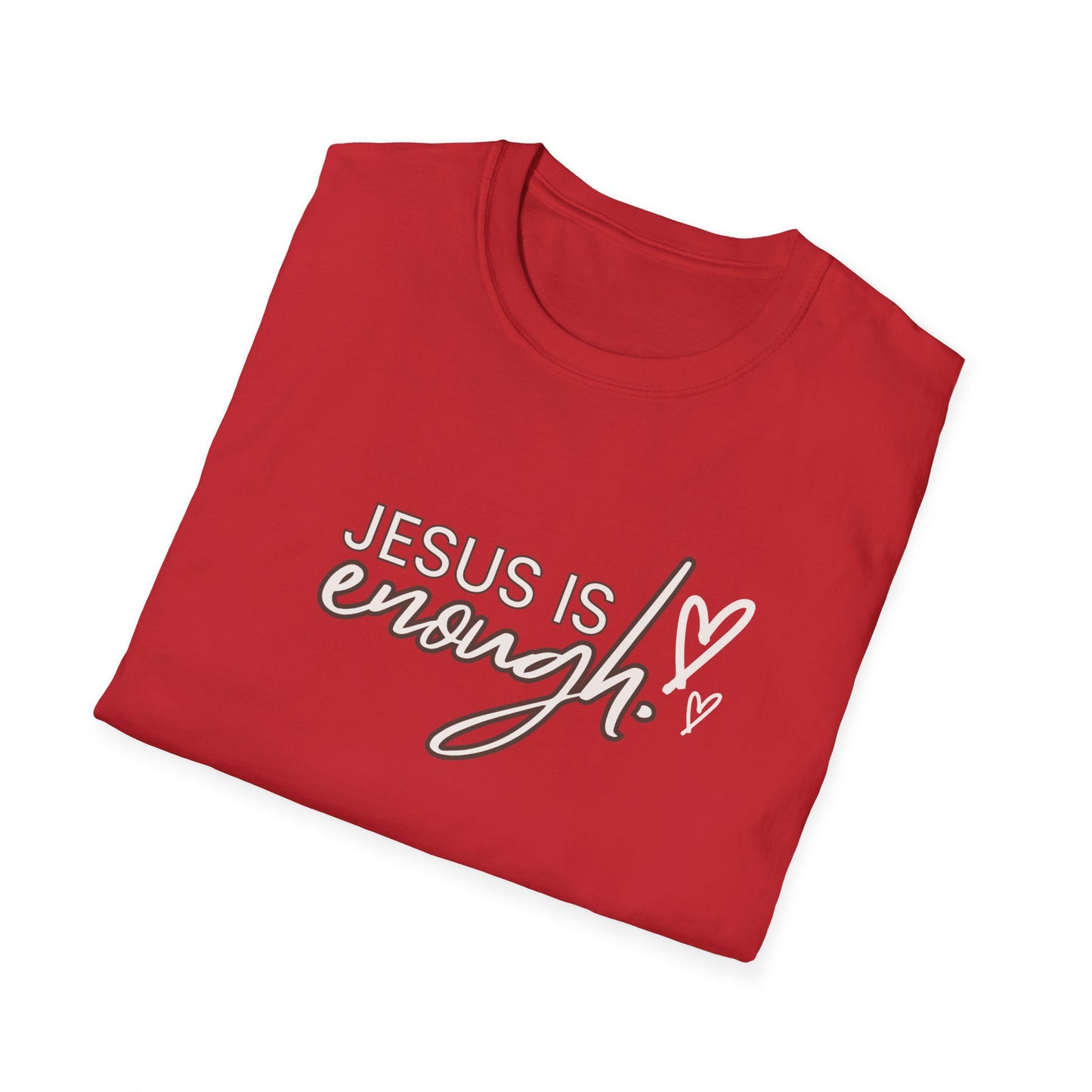 Unisex Softstyle T-Shirt - "Jesus is Enough" Inspirational Tee