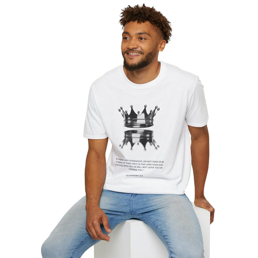 Empowering Crown T-Shirt - Unisex Softstyle Tee with Inspirational Quote