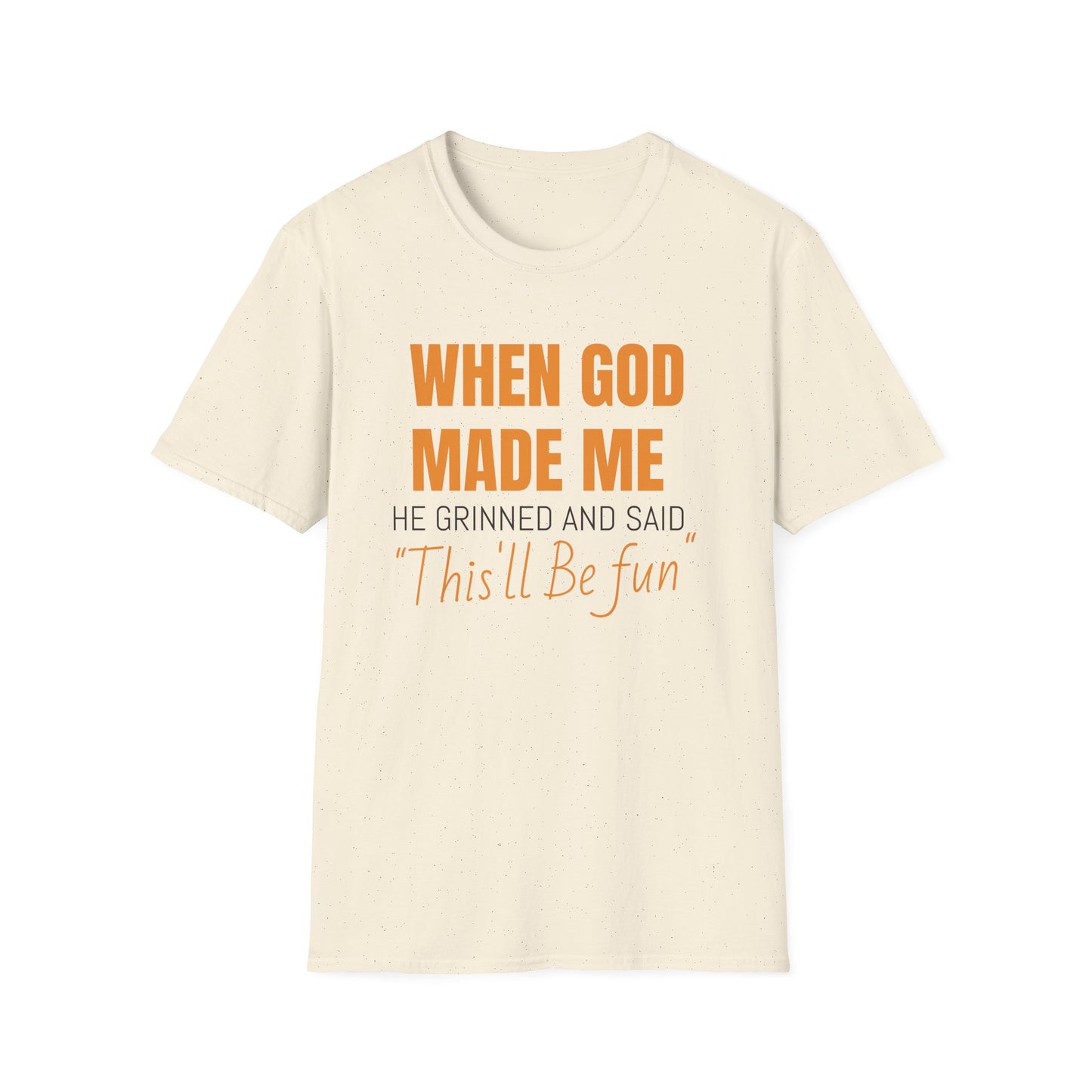 When God Made Me Unisex Softstyle T-Shirt, Fun Graphic Tee for Christians, Inspirational Gift, Casual Wear, Church Event Shirt, [...]