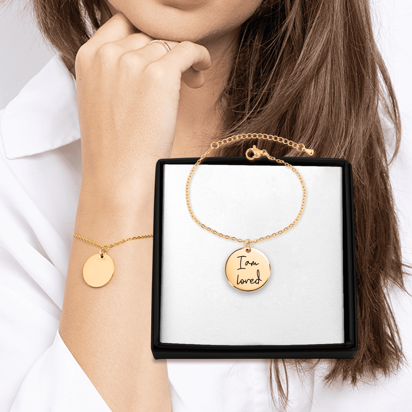 Affirmations Coin Bracelet