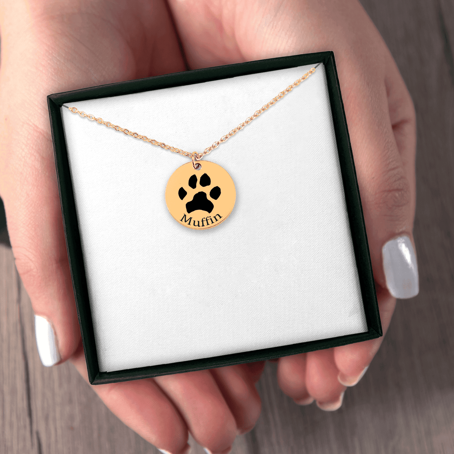 Personalize Paw Print Necklace