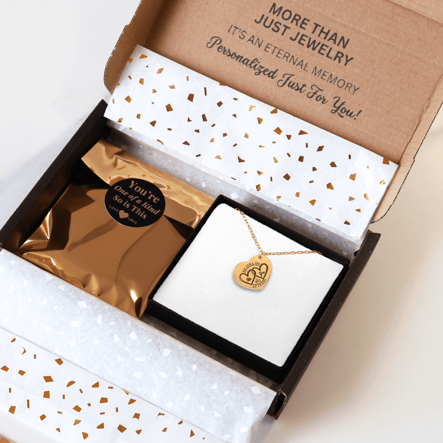 10th Year Anniversary Heart Necklace
